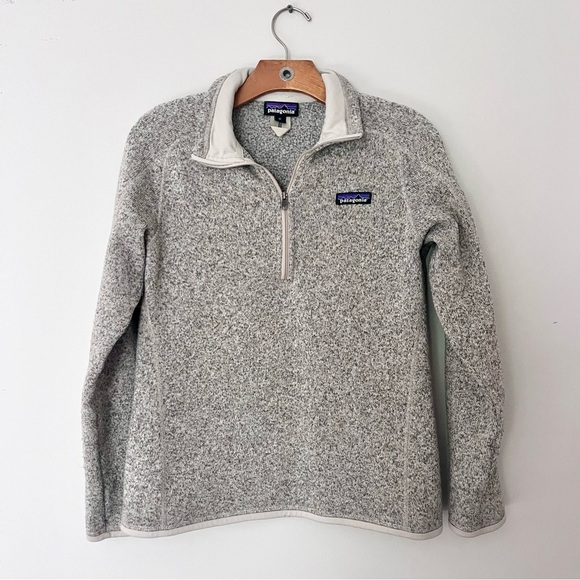 Patagonia Sweaters - Patagonia Gray Quarter-Zip Fleece Pullover Cozy Cabincore Fall Winter Sweater